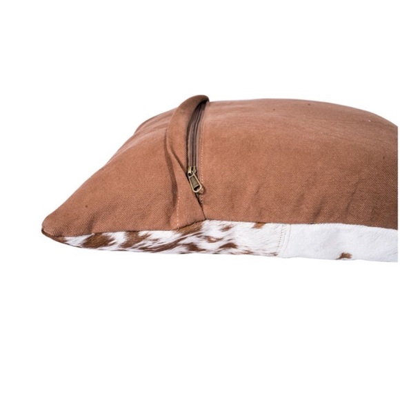NWT Myra Cowhide Hairon Leather Cushion Pillow Cover - Picture 4 of 8